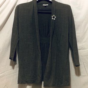 Gray extra small (XS) Caslon Cardigan